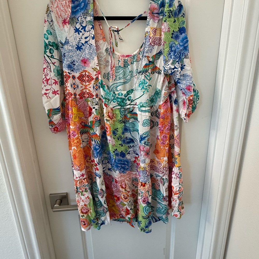 Johnny Was Multicolor Patchwork Dress - Picture 2 of 3